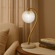 FELTON TABLE LAMP WHITE MARBLE