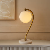 FELTON TABLE LAMP WHITE MARBLE