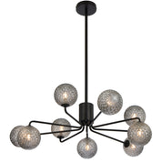 FELTON 9 LIGHT PENDANT BLACK