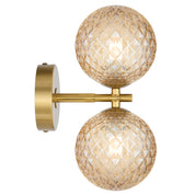 FELTON 2 LIGHT WALL LIGHT ANTIQUE GOLD