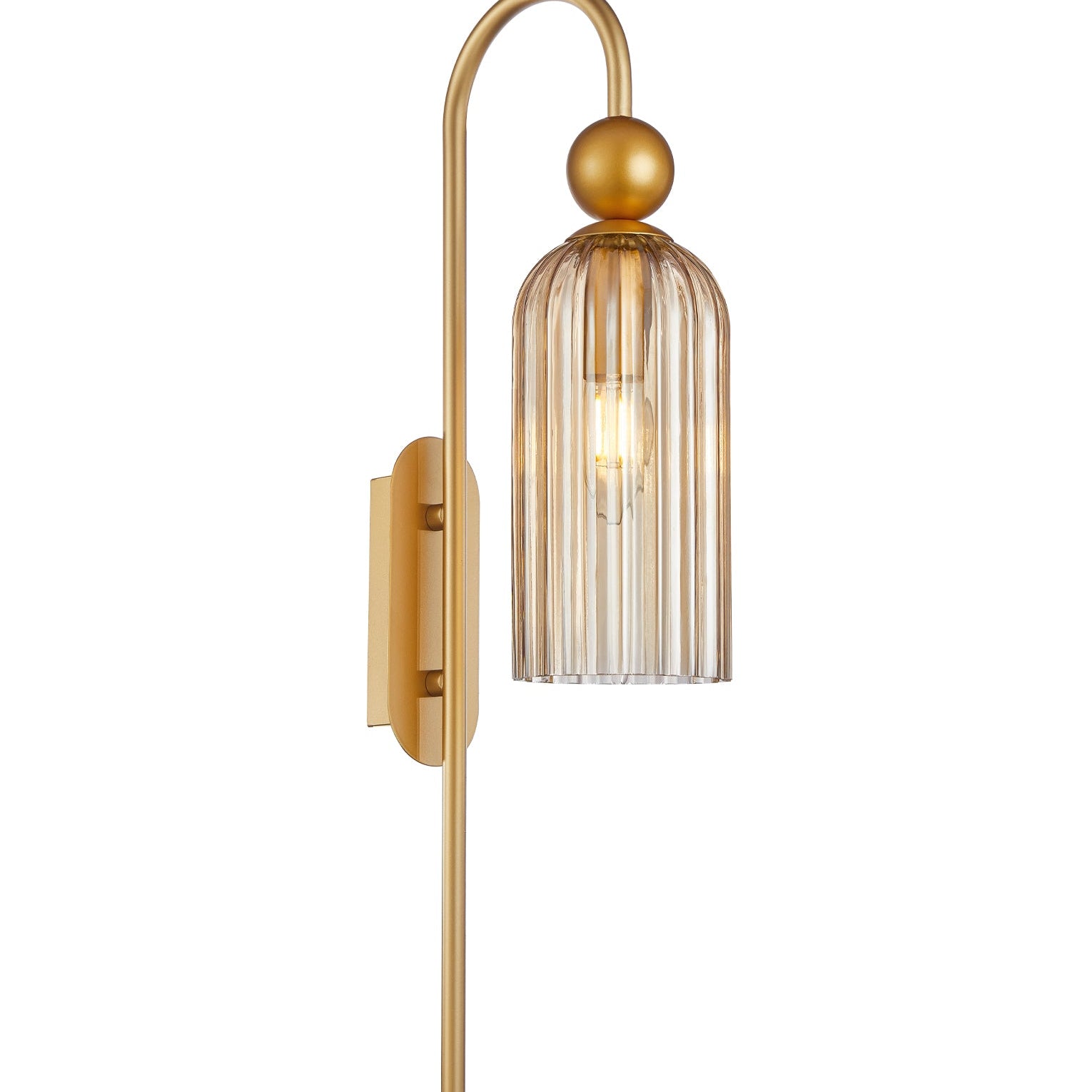 FLAUTA: Interior Round Top Cylinder Ribbed Wall Lights