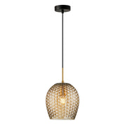 FOSSETTA: Interior Wine Glass Shape Dimpled Pendant Lights