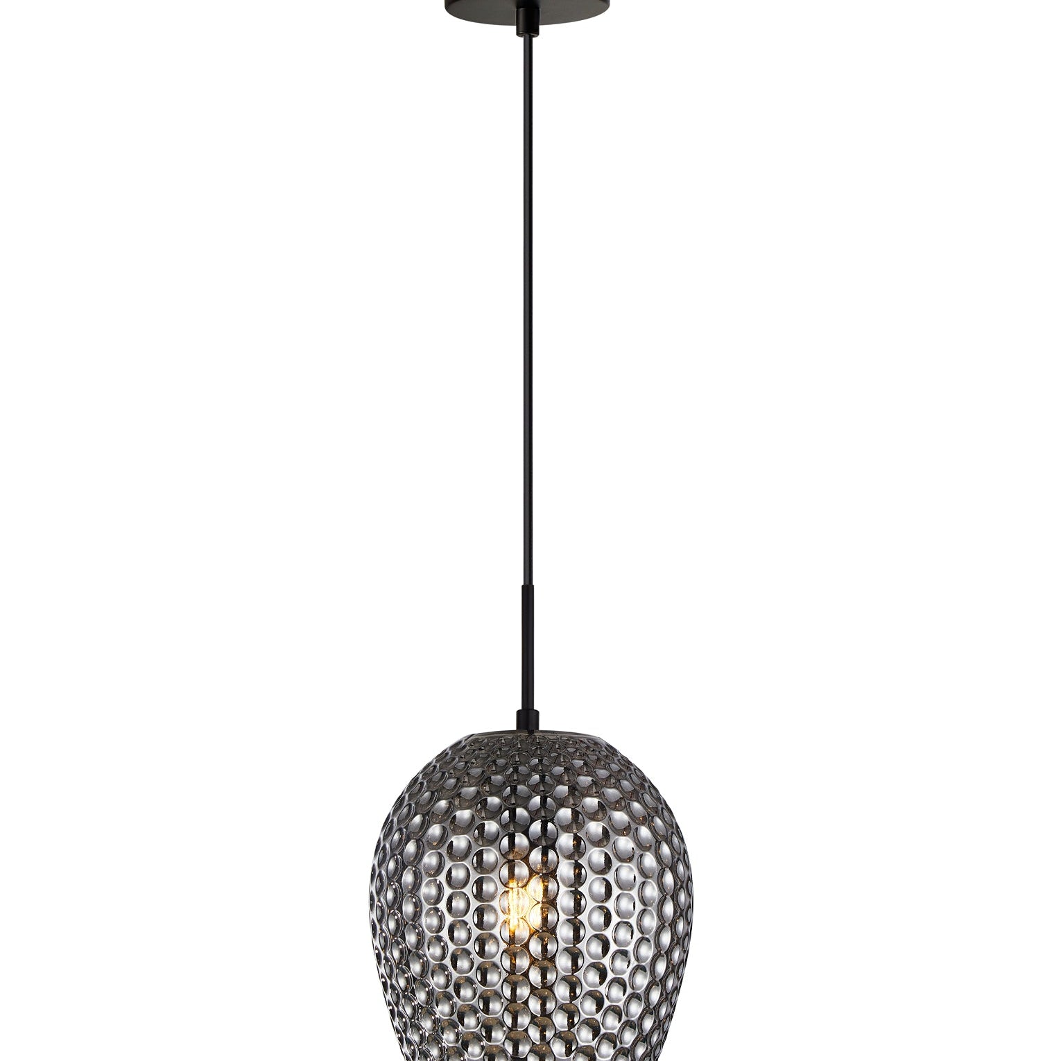FOSSETTA: Interior Wine Glass Shape Dimpled Pendant Lights