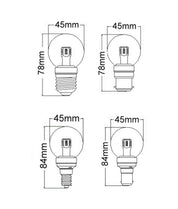Fancy Round LED Globes Clear / Frosted Diffuser (4W)