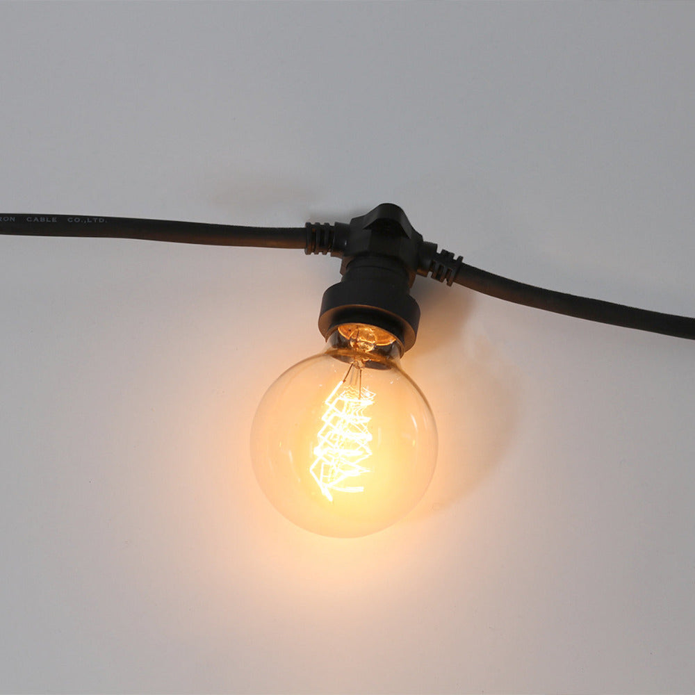 Festoon Light Outdoor Black