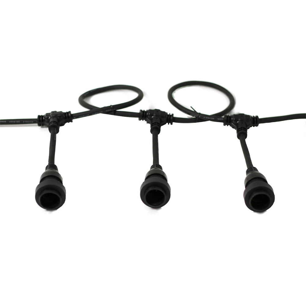Festoon Light Outdoor Hanging Black