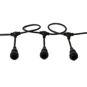 Festoon Light Outdoor Hanging Black