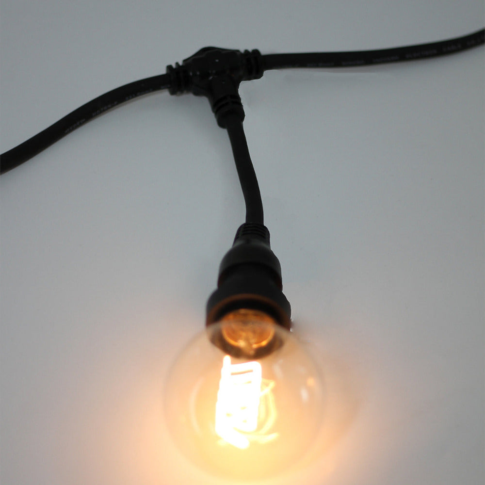 Festoon Light Outdoor Hanging Black