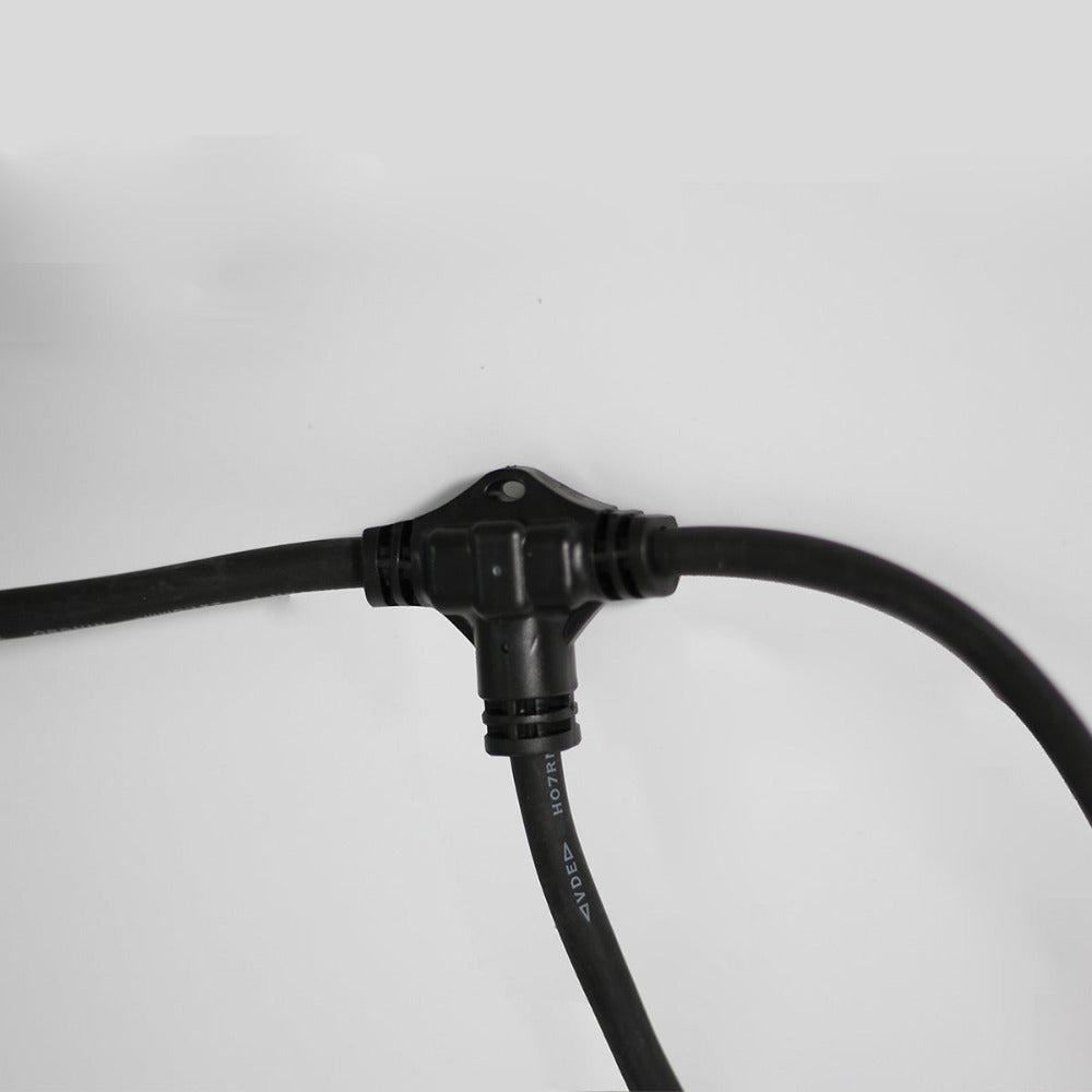 Festoon Light Outdoor Hanging Black