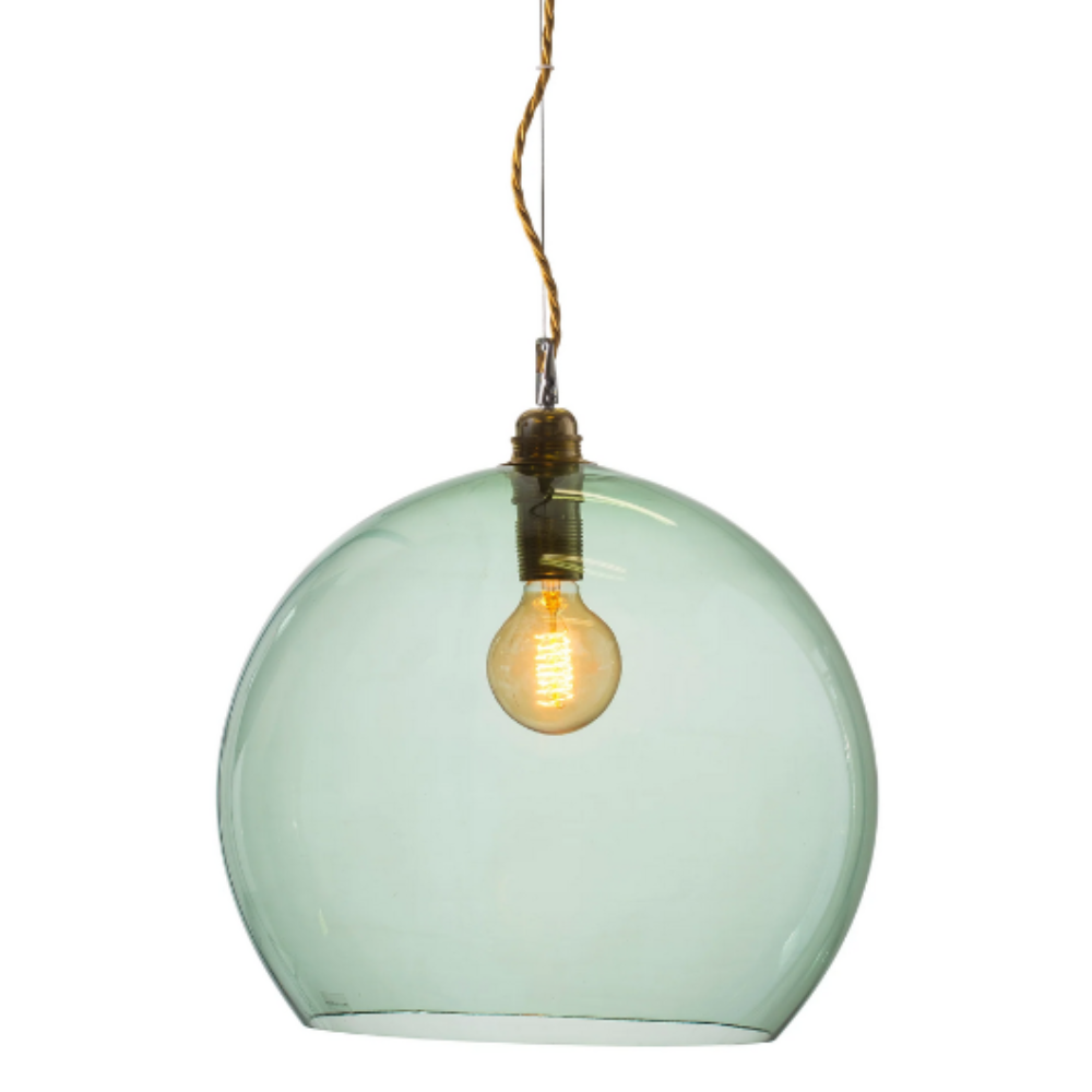 Rowan Pendant Light W390mm Glass Matt Gold