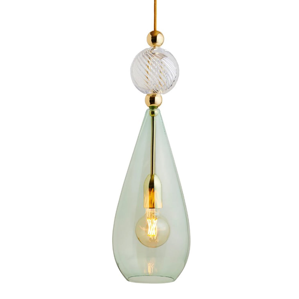 Smykke Pendant Light W180mm Glass Swirl Ball