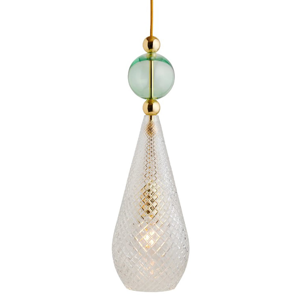 Smykke Pendant Light W180mm Check Clear Glass