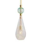 Smykke Pendant Light W180mm Check Clear Glass