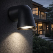 Front Single Outdoor Wall Light in White or Black