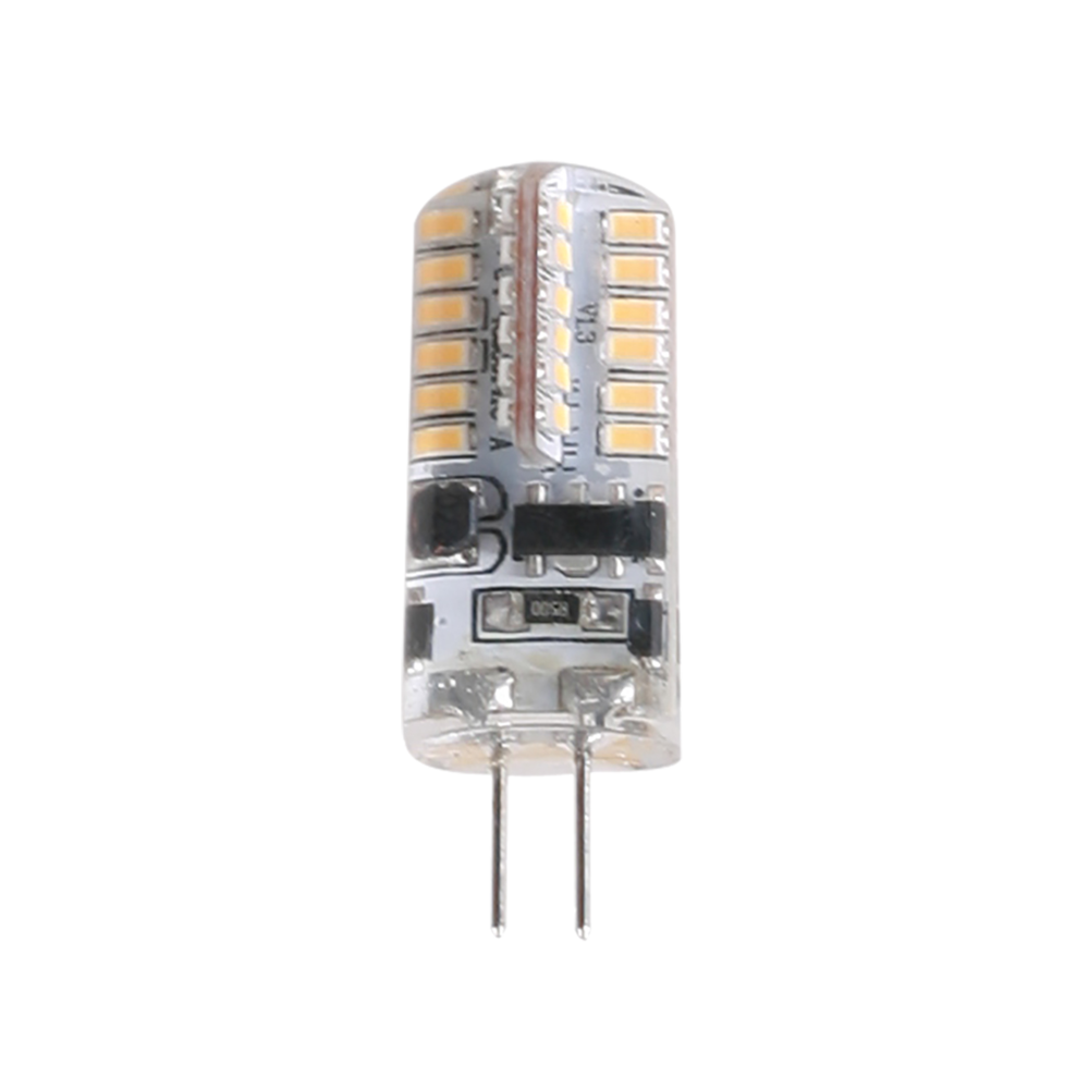 LED Globe 12V 2,5W G4 Transparent Silicone 3000K