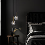 GASTON 2 LIGHT PENDANT ANTIQUE GOLD