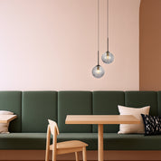 GASTON 2 LIGHT PENDANT BLACK