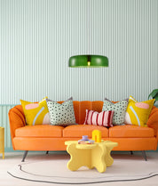 GELATINA: Interior Dome Glass with Brass Highlight Pendant Lights