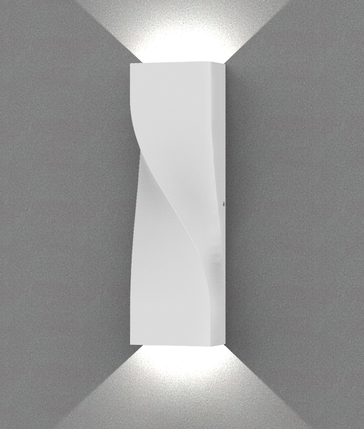 GIROTRI: Large Exterior LED Tri-CCT Surface Mounted Up/Down Twist Wall Lights IP65
