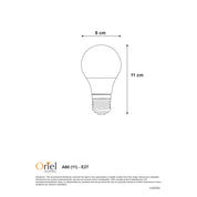 9W A60 LED B22 4000K - 9W / B22 / 4000K Opal