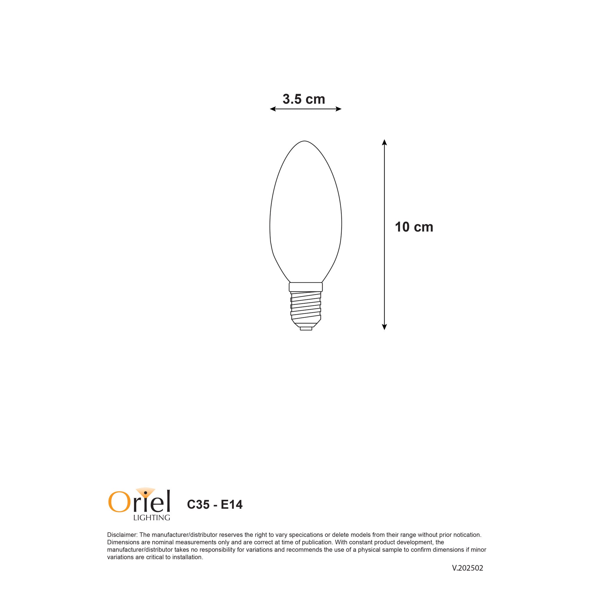 MATT OPAL FILAMENT LED C35 2700K E14 - 4W / E14 / 2700K Dimmable