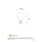 FILAMENT LED G45 4W 2700K - 4W / E14 / 2700K Dimmable