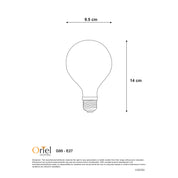 MATT OPAL FILAMENT LED G95 2700K E27 - 4W / E27 / 2700K Dimmable