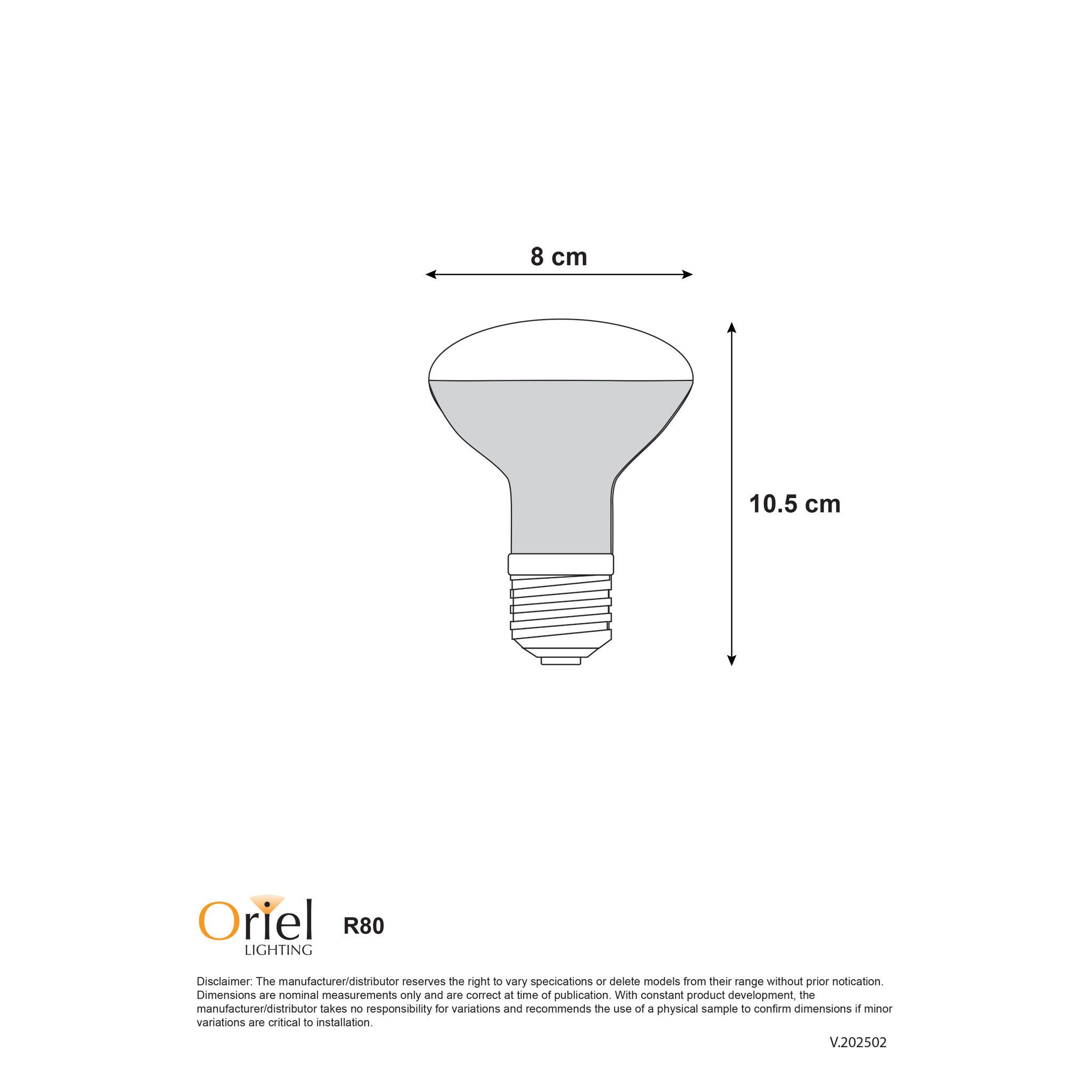 LED R80 4000K - 10W / E27 / 4000K Reflector Globe