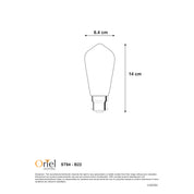 FILAMENT LED ST64 2700K B22 - 4W / B22 / 2700K Dimmable