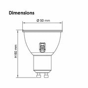 GU10L TC LED Globe 240V 6W TRI Colour