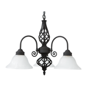 Geneva Pendant Light 3 Light in Antique Brass, Black or Satin Nickel