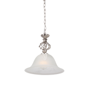 Geneva Pendant Light in Antique Brass, Black or Satin Nickel