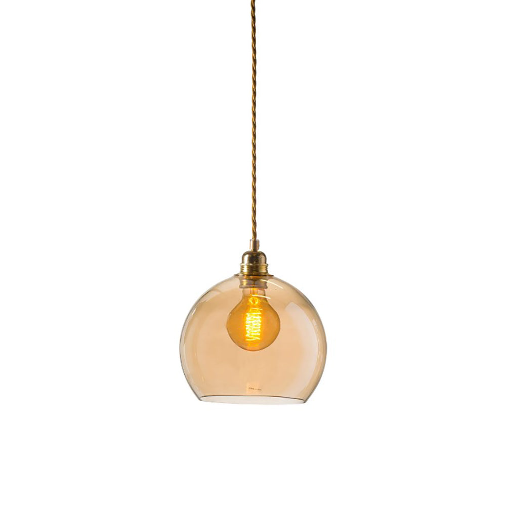 Rowan Pendant Light W220mm Glass Matt Gold
