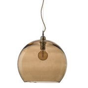 Rowan Pendant Light W390mm Glass Matt Gold