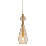 Smykke Pendant Light W125mm Glass Shiny Gold