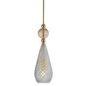 Smykke Pendant Light W125mm Check Clear Glass