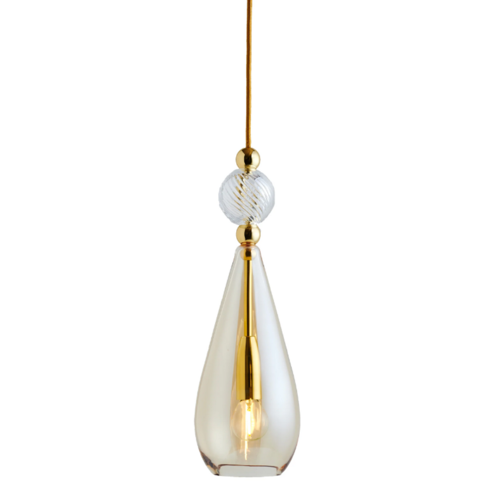 Smykke Pendant Light W125mm Glass Swirl Ball