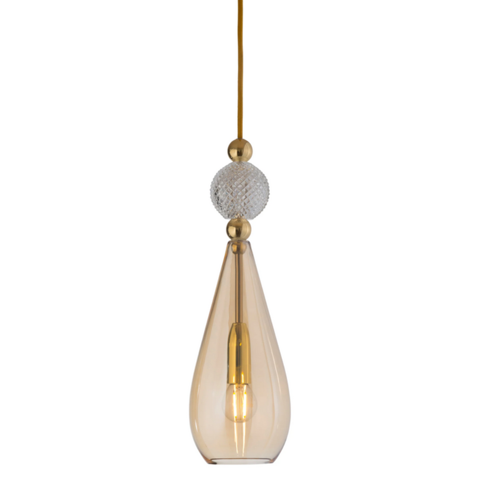 Smykke Pendant Light W125mm Glass Check Ball