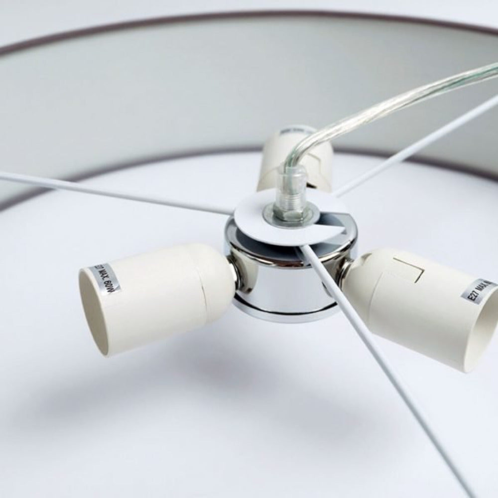 Mara Drum Pendant Light with Grey Shade
