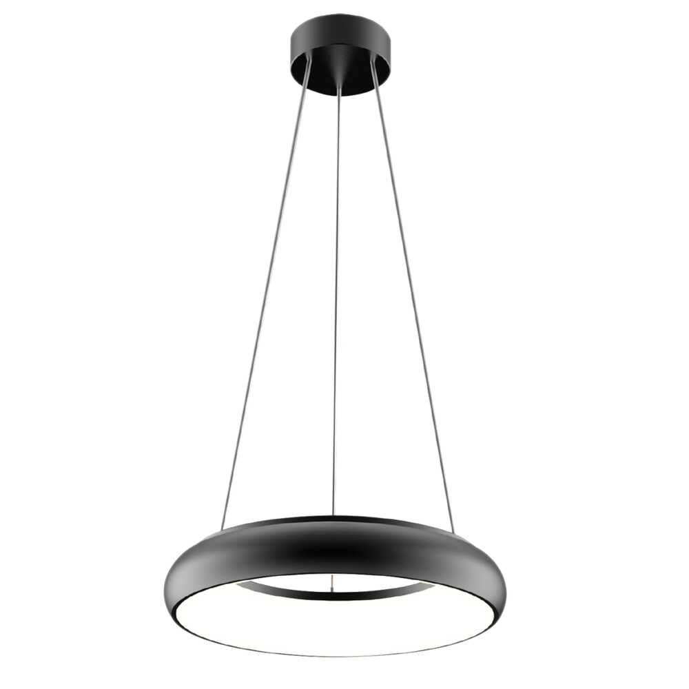 Halo LED Pendant Black Polycarbonate 3000K
