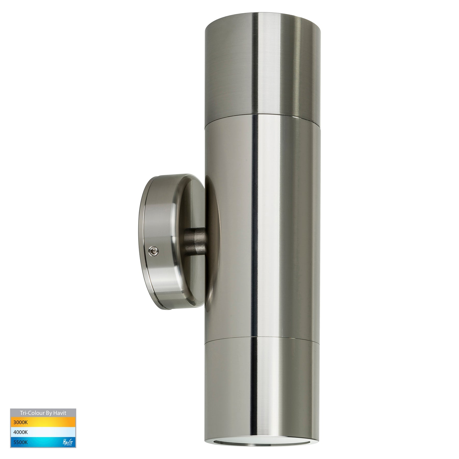 Havit Lighting Tivah 316 Stainless Steel TRI Colour Up & Down Wall Pillar Lights