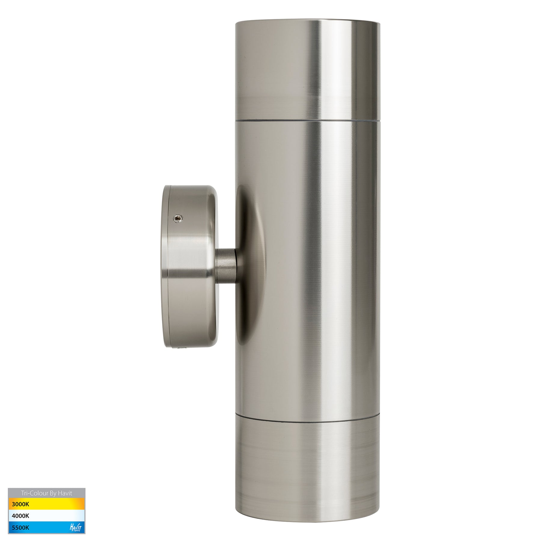 Havit Lighting Maxi Tivah 316 Stainless Steel TRI Colour Up & Down Wall Pillar Lights
