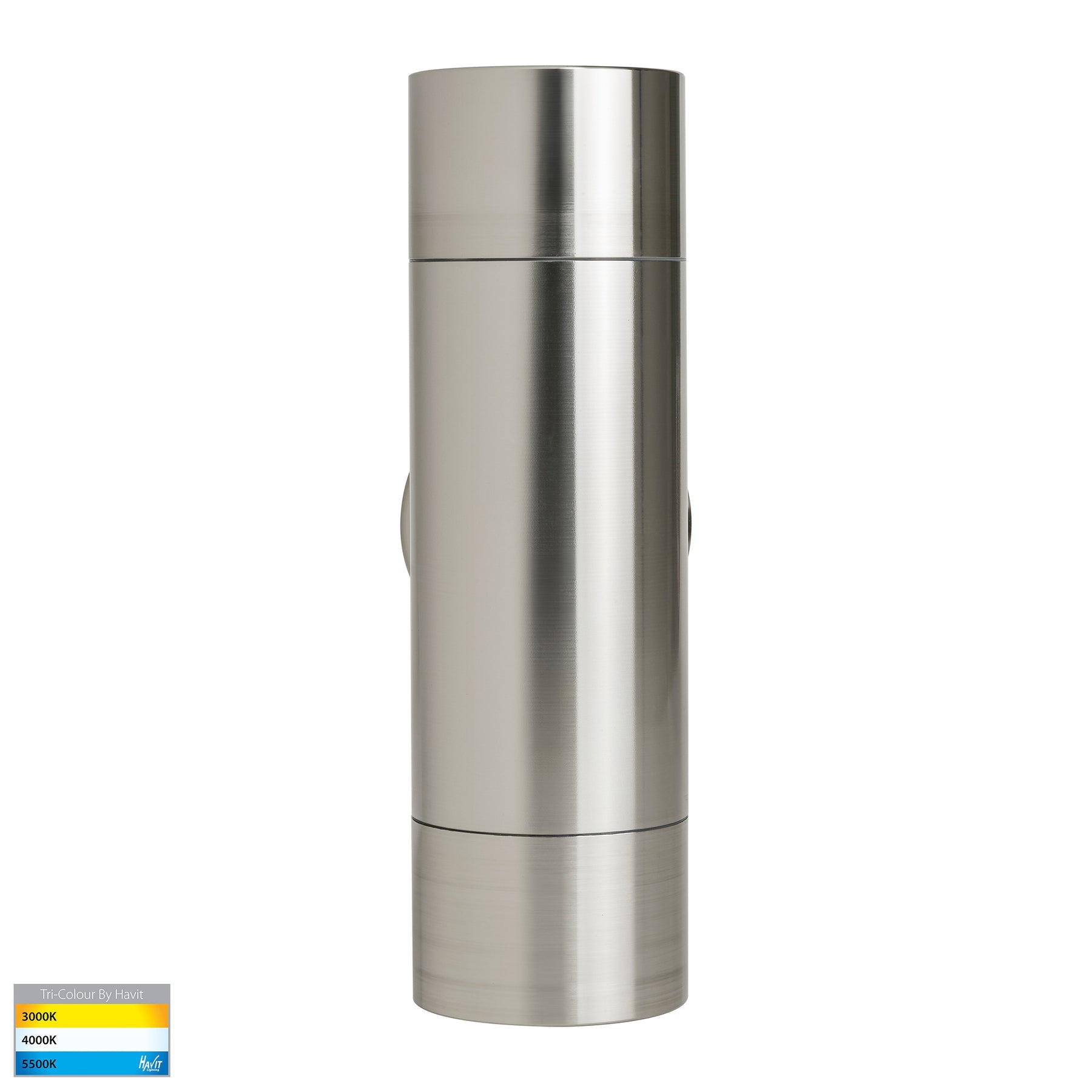 Havit Lighting Maxi Tivah 316 Stainless Steel TRI Colour Up & Down Wall Pillar Lights