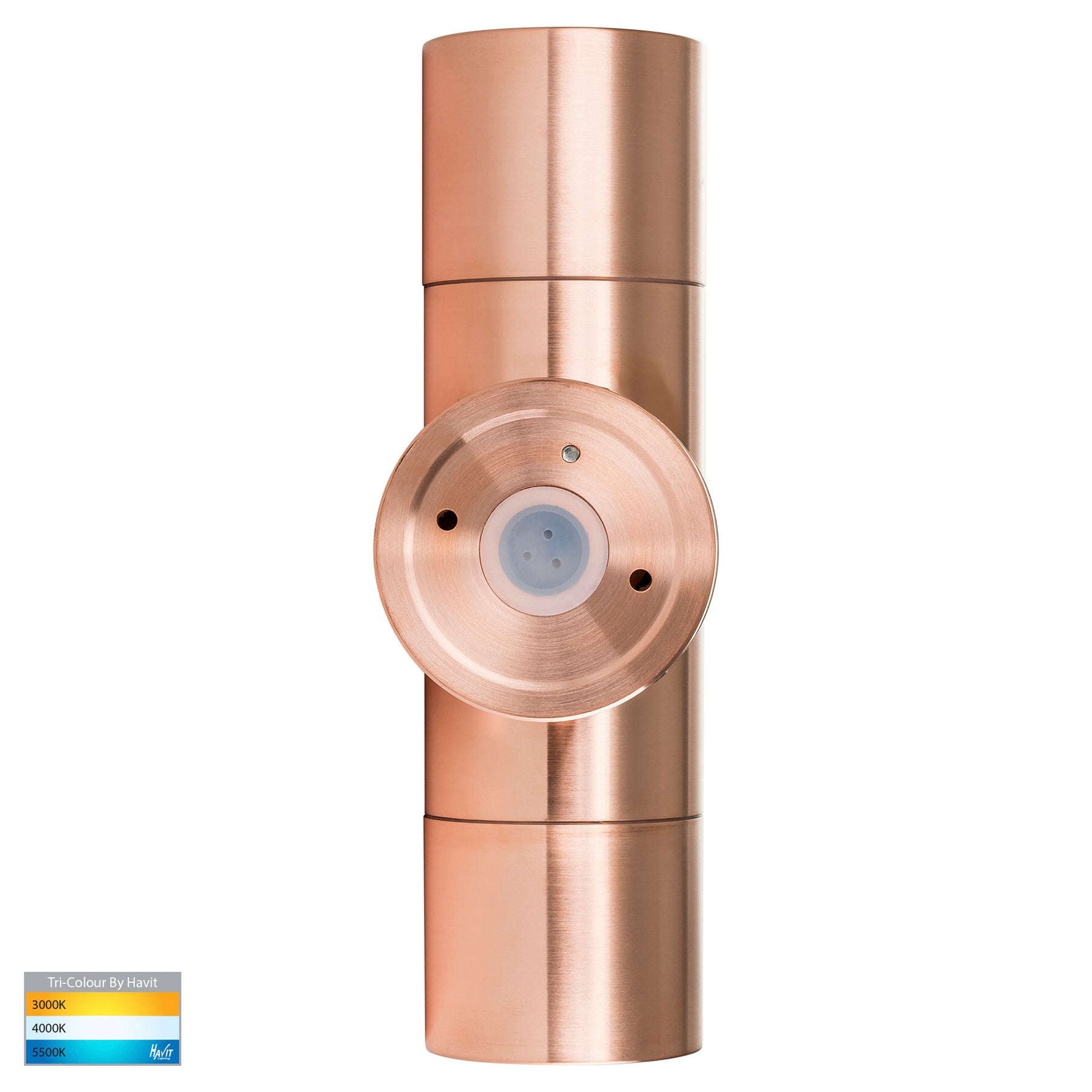 Havit Lighting Tivah Solid Copper TRI Colour Up & Down Wall Pillar Lights