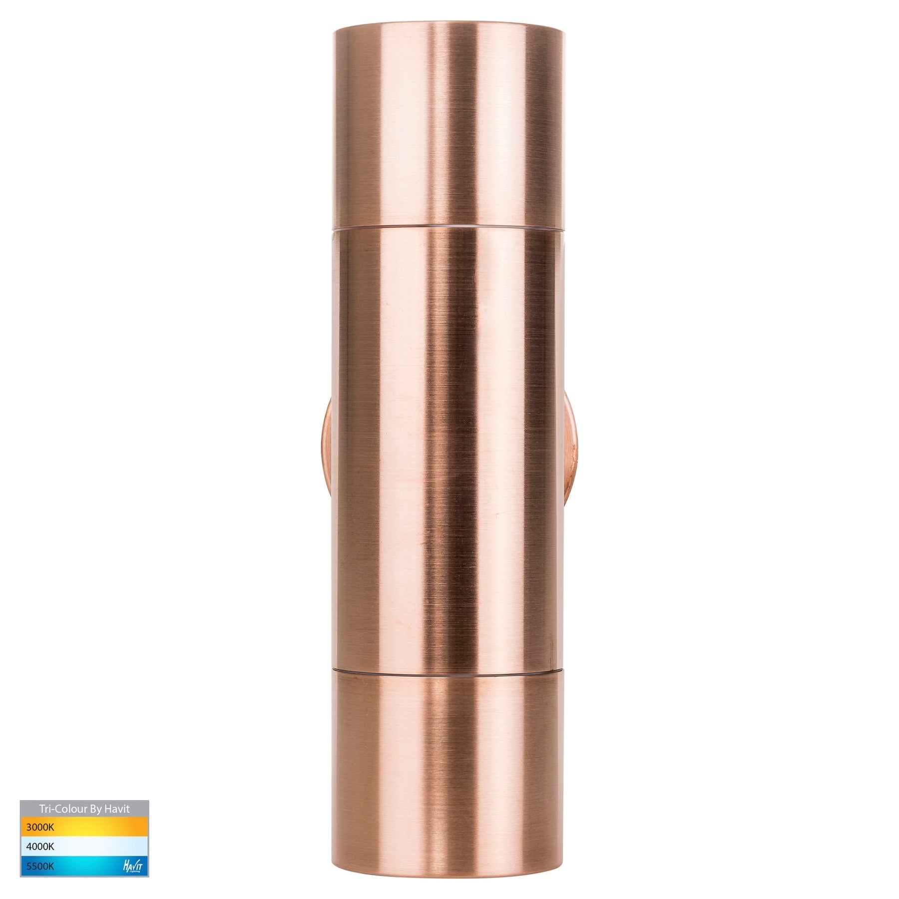 Havit Lighting Tivah Solid Copper TRI Colour Up & Down Wall Pillar Lights