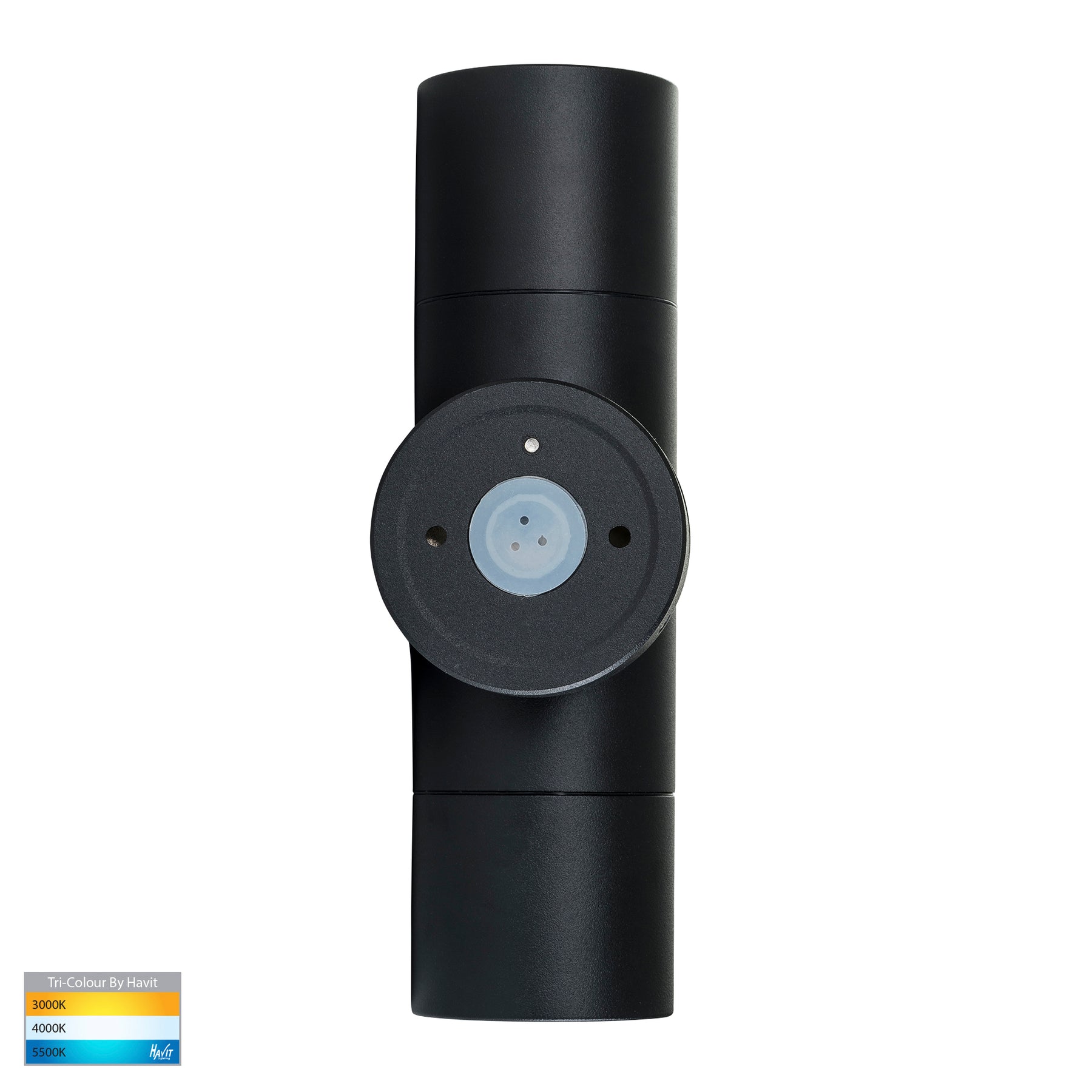 Havit Lighting Tivah Black TRI Colour Up & Down Wall Pillar Lights