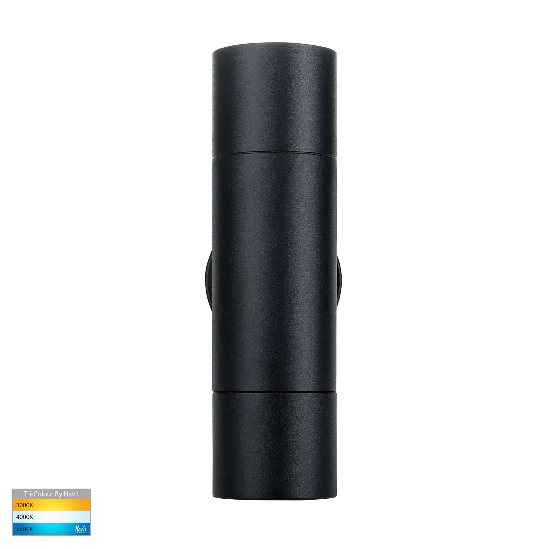Havit Lighting Tivah Black TRI Colour Up & Down Wall Pillar Lights