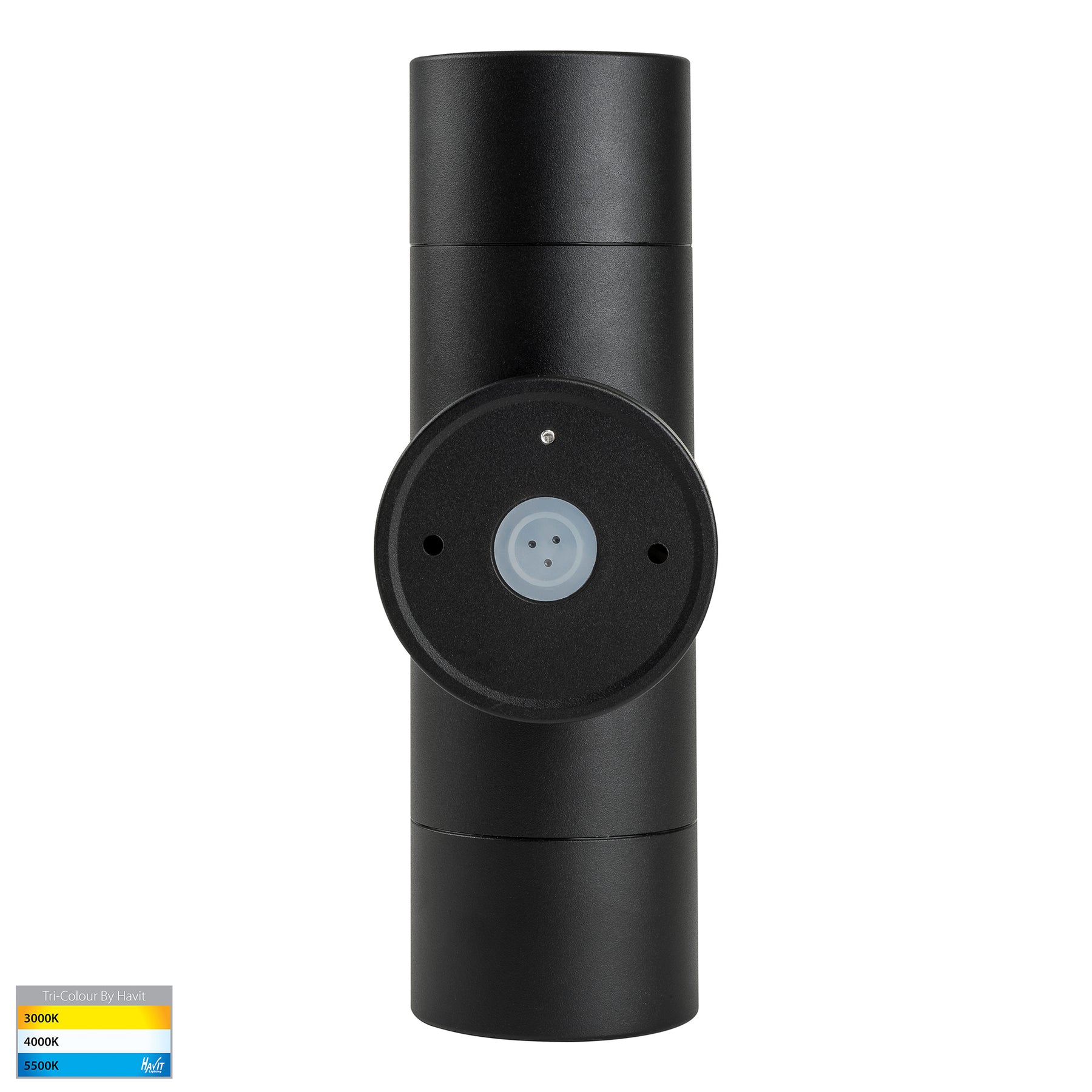 Havit Lighting Maxi Tivah Aluminium Black TRI Colour Up & Down Wall Pillar Lights