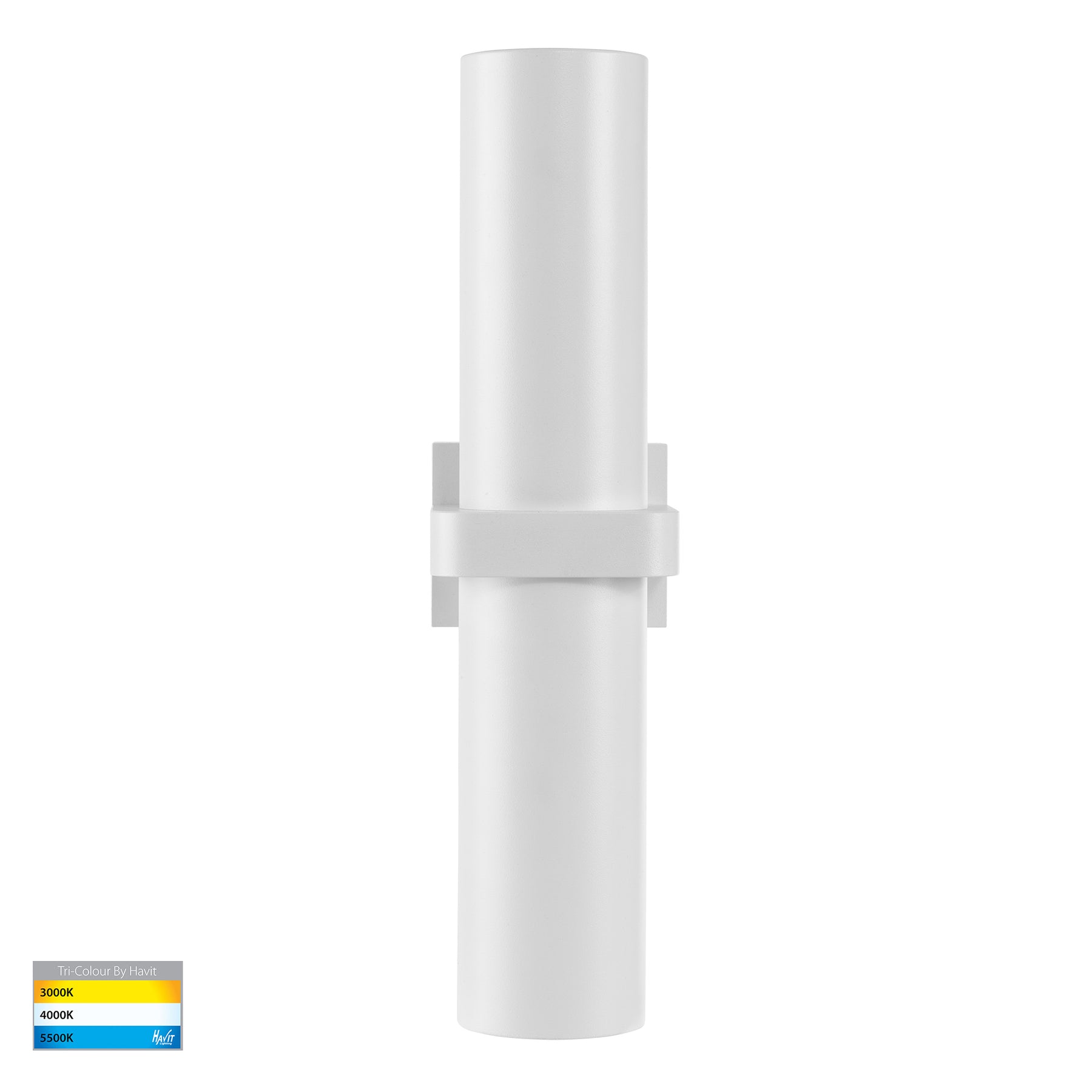 Havit Lighting Luz White TRI Colour Single Up & Down Wall Pillar Lights