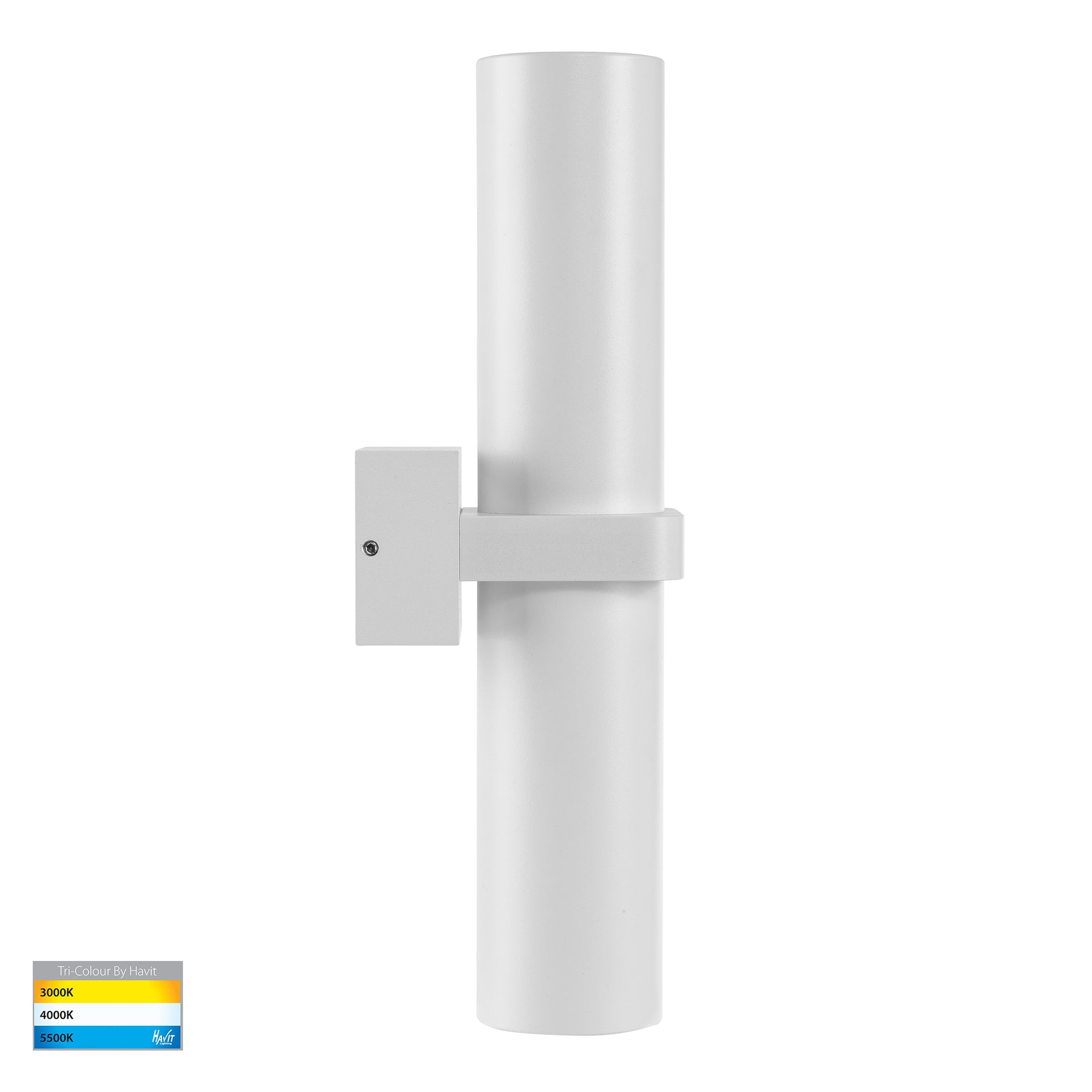 Havit Lighting Luz White TRI Colour Single Up & Down Wall Pillar Lights